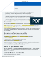 Acute Pancreatitis - NHS