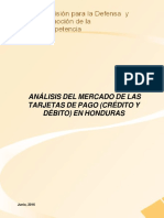 Analisis Del Mercado de Las Tarjetas de Pago en Honduras Junio2016