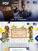 Lezione 1 - Il Menù - I Verbi Modali - Locali Per Andare a Mangiare