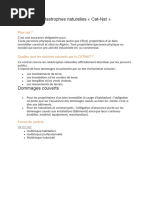 Assurance catastrophes naturelles (1)