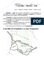 Divisões administrativas de Portugal - Freguesias, concelhos e distritos