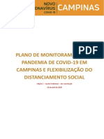 Conteúdo 27 - Plano de Monitoramento da Pandemia de COVID-19 em Campinas e Flexibilização do Distanciamento Social