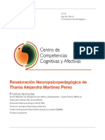 Revaloracioìn Neuropsicopedagoìgica de Thania Alejandra Martinez Perez