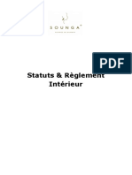 Statuts Reglement Interieur Fondation Sounga Version Officielle
