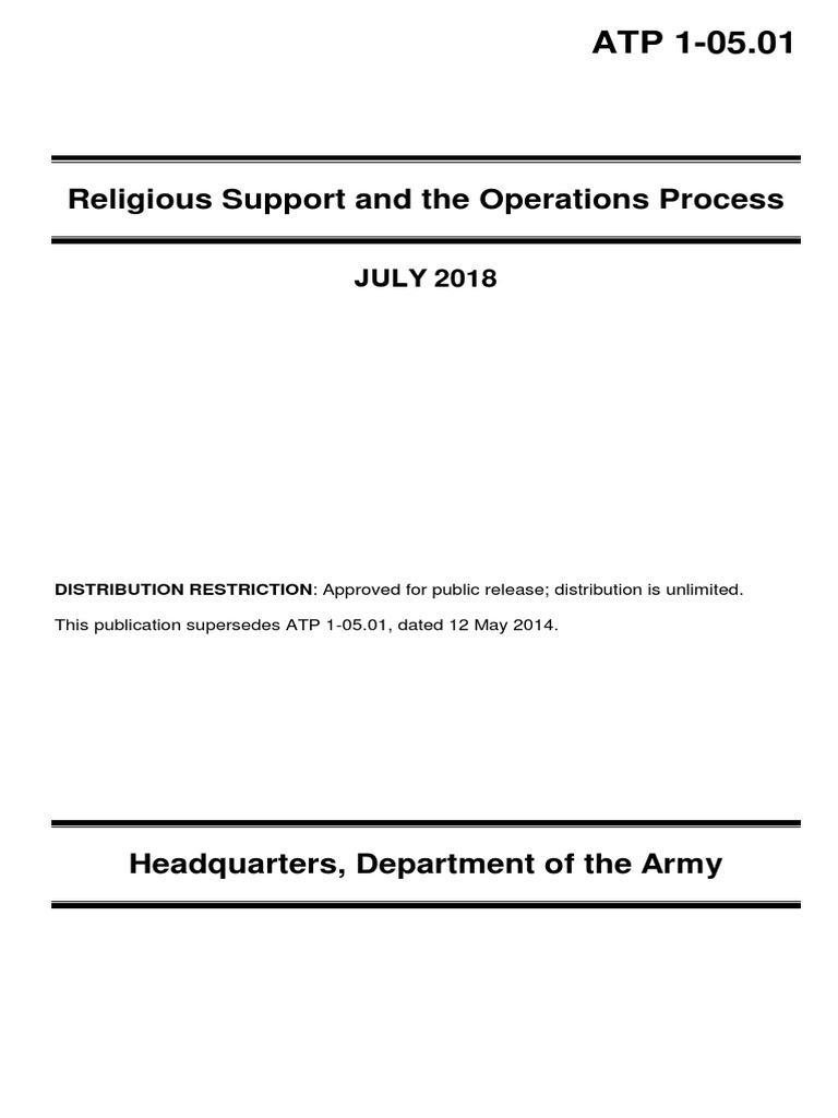 Religious Support in Military Operations | PDF | Chaplain | Military