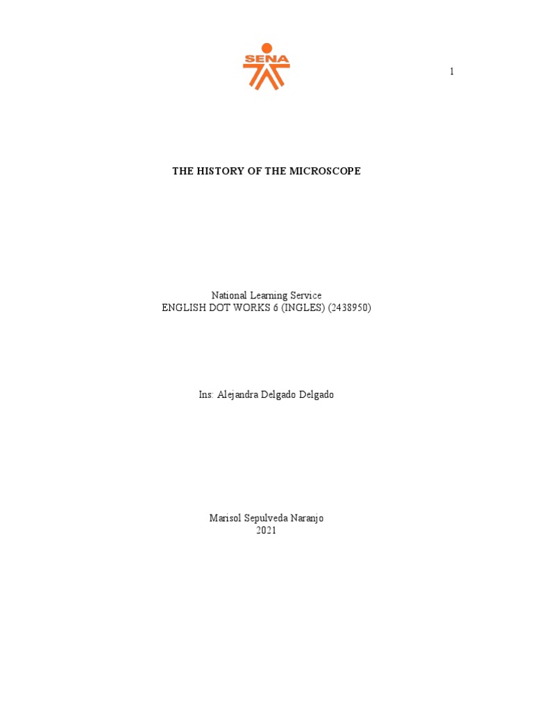 The History of The Microscope | PDF | Microscope | Atomic Force Microscopy