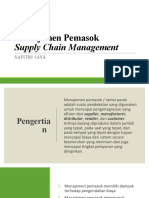 Slide INF403 Pertemuan 13 Manajemen Pemasok