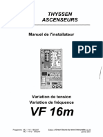 VF16 M Thyssen (OND06) - Manuel d'installation -FR- du 25 01 01 (7255)j