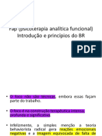 Princípios e foco da psicoterapia analítica funcional (FAP
