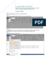 Com Inserir Una Taula en Word