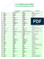 3 PRE INTER Irregular Verbs