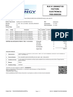 Factura electrónica de distribuidora de barras de construcción