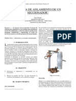 Prueba de Aislamiento de Un Seccionador