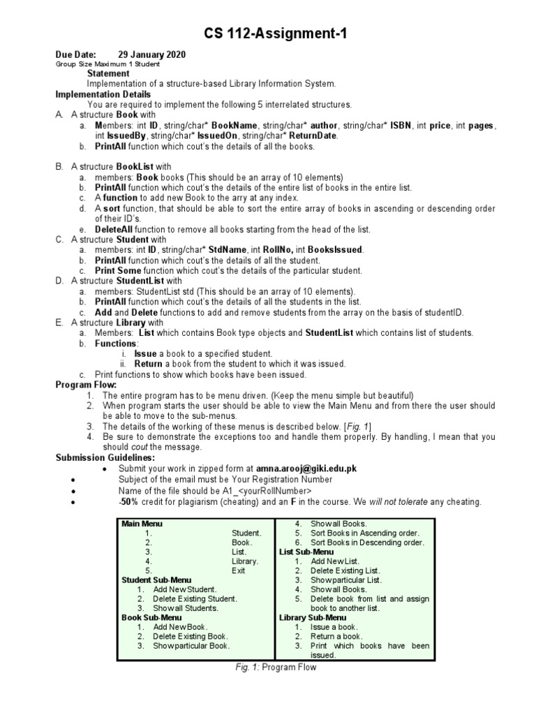 Library Information System Design | PDF | Array Data Structure | Menu ...