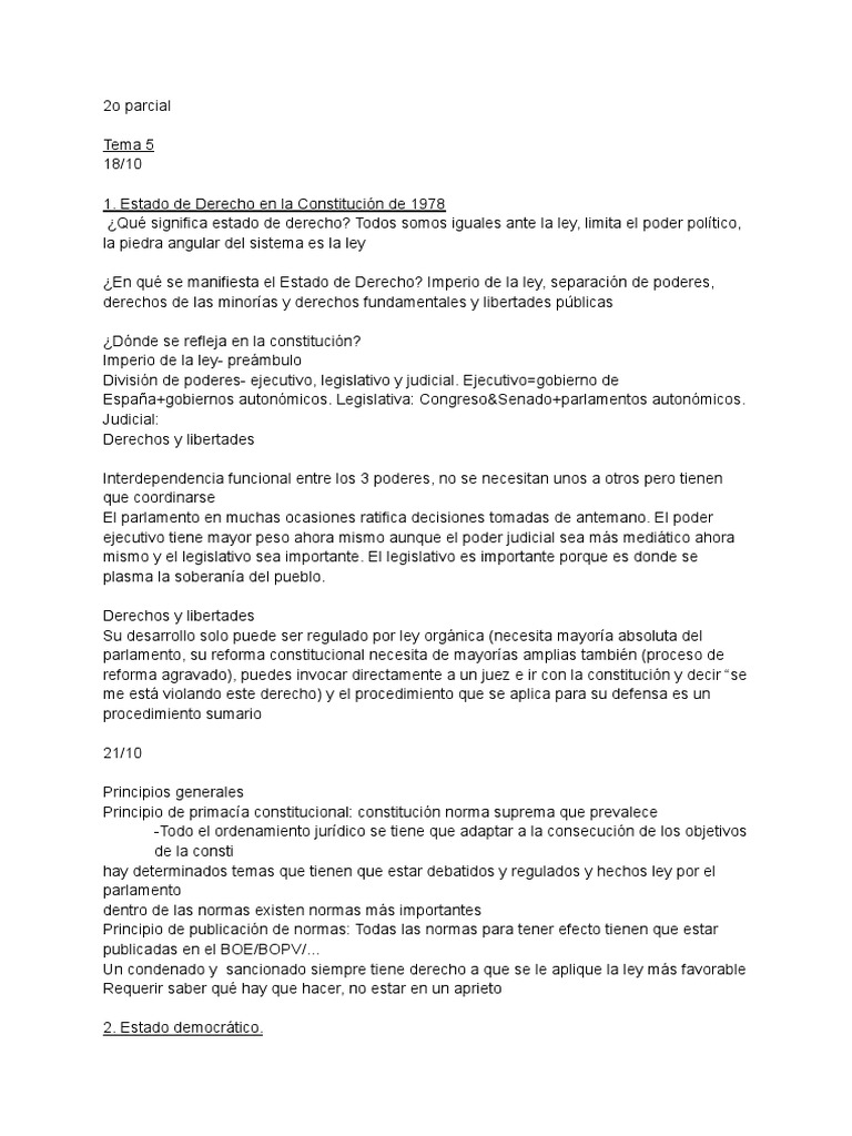 Estado de Derecho y Democracia en España | PDF | Soberanía | Ideologías ...