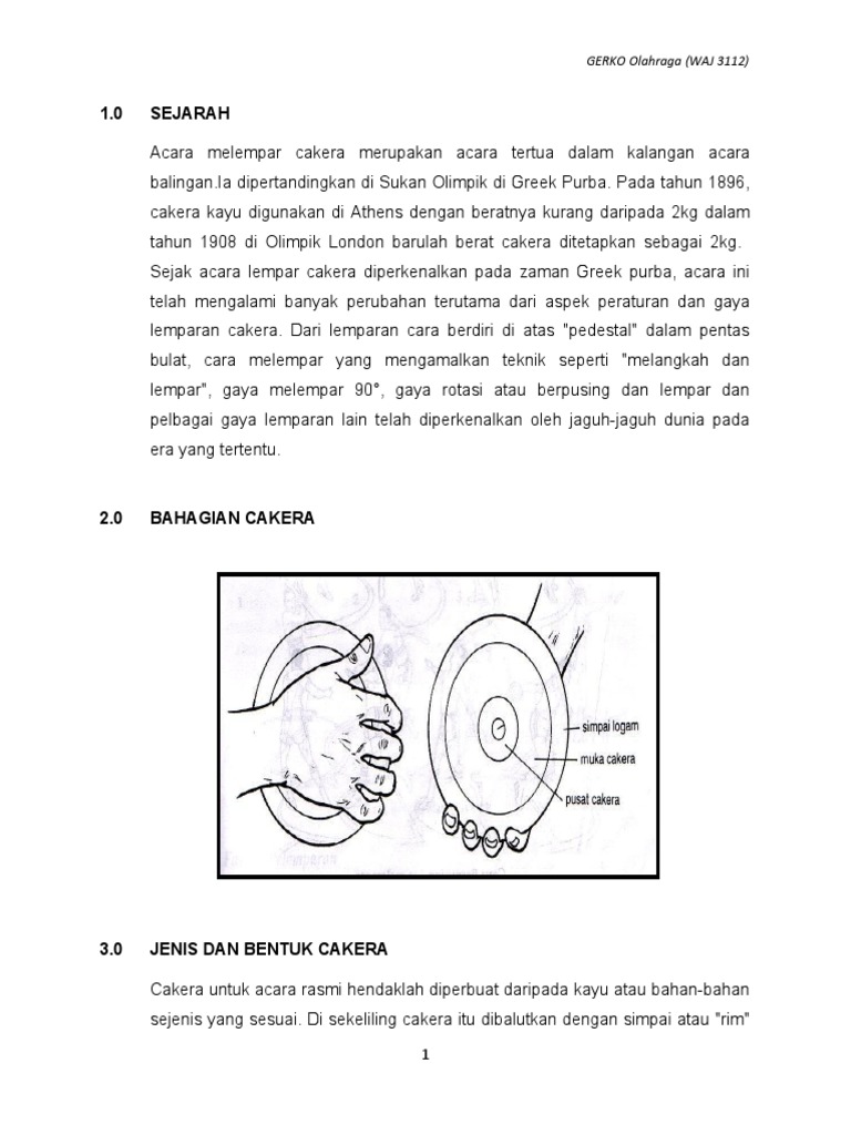 Lempar Cakera | PDF