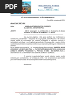 Solicitud de apoyo para fiesta patronal | PDF