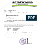 Surat Undangan Laporan Hasil Belajar Tengah Semester