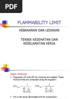 Flammability Limit: Kebakaran Dan Ledakan Teknik Kesehatan Dan Keselamatan Kerja