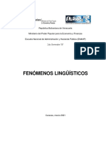 Fenómenos Linguisticos