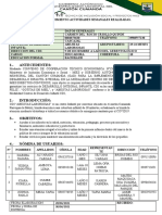 Formato Informe de Seguimiento Actividades Realizadas 28 Al 30 Junio