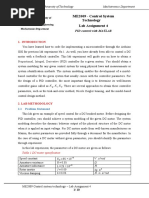 Me2009 - Control System Technology Lab Assignment 4: Hochiminh City University of Technology Mechatronics Department