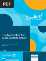 BRKCOL-3110 Troubleshooting The Cisco Meeting Server