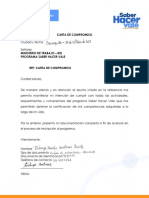 CARTA DE COMPROMISO FORMATO