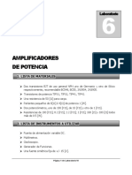 Amplificadores de potencia: diseño y análisis de clase A, B, AB y aplicaciones