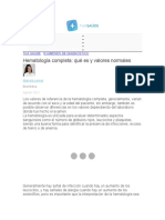 Hematología Completa: Qué Es y Valores Normales: Tua Saúde Exámenes de Diagnóstico