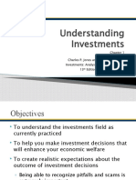 Ch01 Understanding Investments & Ch02 Investment Alternatives