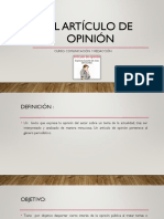 El Artículo de Opinión