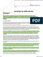 Subrayado Pagina 12 - Quién Va A Escuchar La Radio de Los Wicis