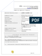 Formato Informe Servicio Tecnico 10 PDF Free