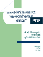 Vállalkozóbarát Önkormányzat