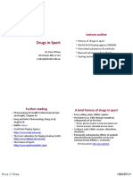 Lecture Drugs in Sport - Notes