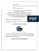 Atividade 6º Ano 3º Bimestre Presencial Planeta Terra Atualizado