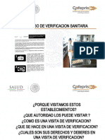 Proceso de Verificación Sanitaria