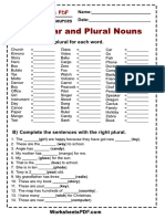 Singular and Plulal Nouns