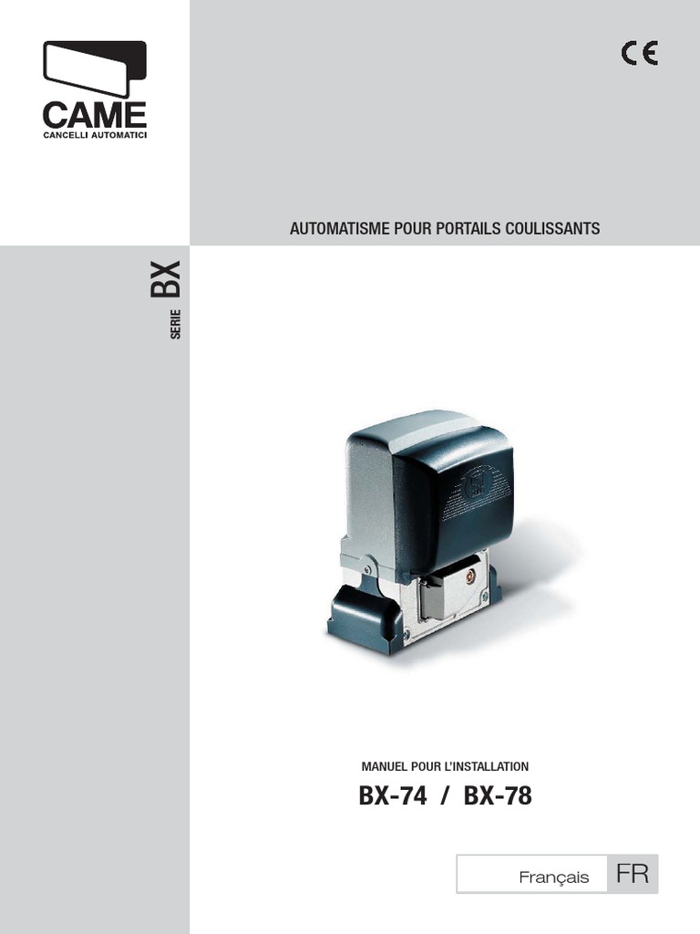 Came Bx74 78 Notice PDF Automatisation — free download