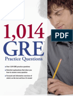 1014 GRE Practice Questions Excerpt