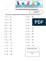 Soal Membandingkan Bilangan Kelas 2 SD Level 3