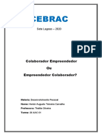 Colaborador Empreendedor Ou Empreendedor Colaborador