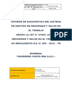 Diagnóstico SST Maderera Nueva Era