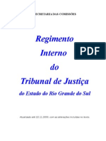 Regimento Interno do Tribunal de Justiça - anexo Res  1-98