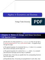 Algebra in Economics and Business: Foreign Trade University