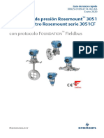 Transmisor de Presión Rosemount 3051 y Caudalímetro Rosemount Serie 3051CF