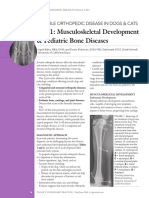 Juvenile orthopedic diseases in dogs and cats: Development, bone disorders