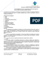 Caracteristicas Del Anteproyecto de Investigacion