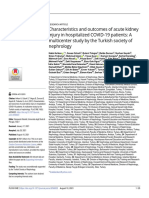 Characteristics and Outcomes of Acute Kidney Injury in Hospitalized COVID-19 Patients: A Multicenter Study by The Turkish Society of Nephrology